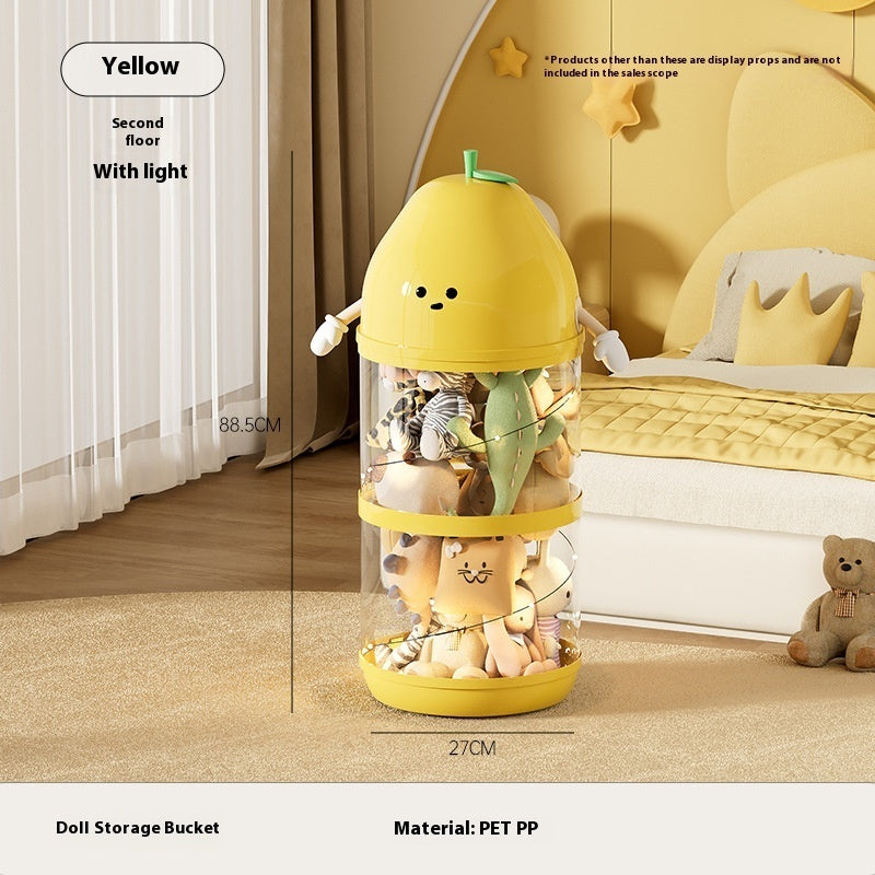 Transparent Large Children's Plush Toys Storage Container