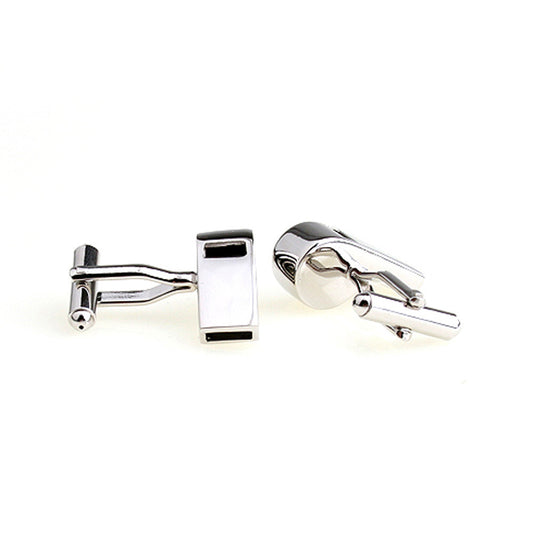 Men's Lifestyle Style Electroplated White Steel Cufflinks