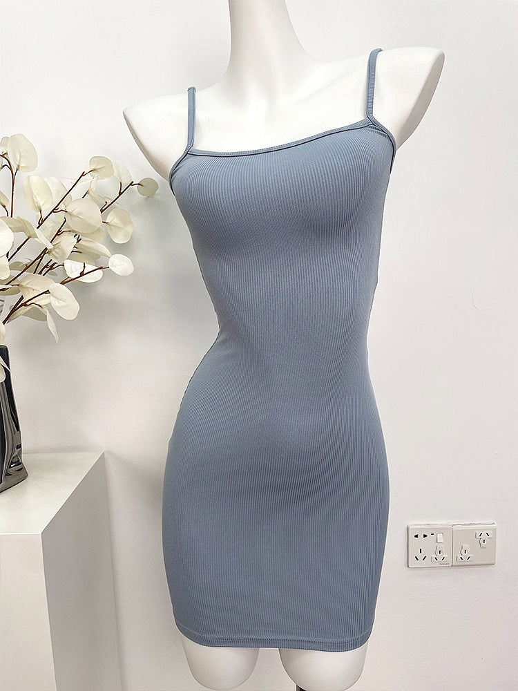 Pure Hot Girl Sexy Sheath Body Shaping Sling Dress
