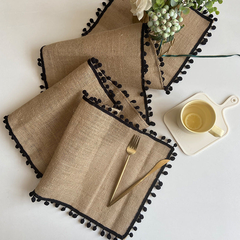 Rustic Jute Table Runner – Solid Color Table Decoration