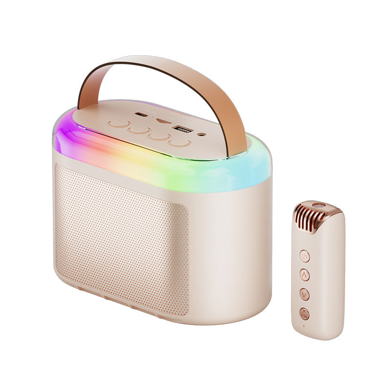 Wireless Bluetooth Speaker with Colorful Lights and Microphone