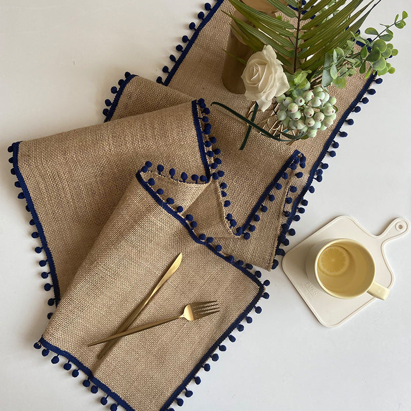 Rustic Jute Table Runner – Solid Color Table Decoration