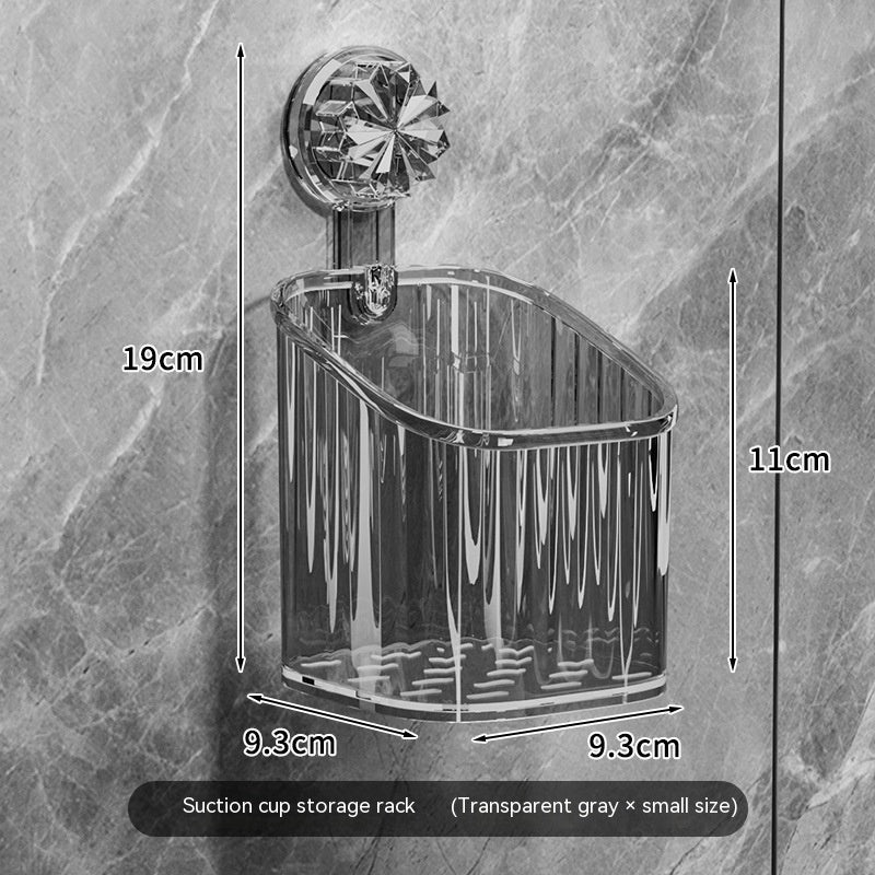 Light Luxury Suction Storage Rack for Bathroom and Toilet