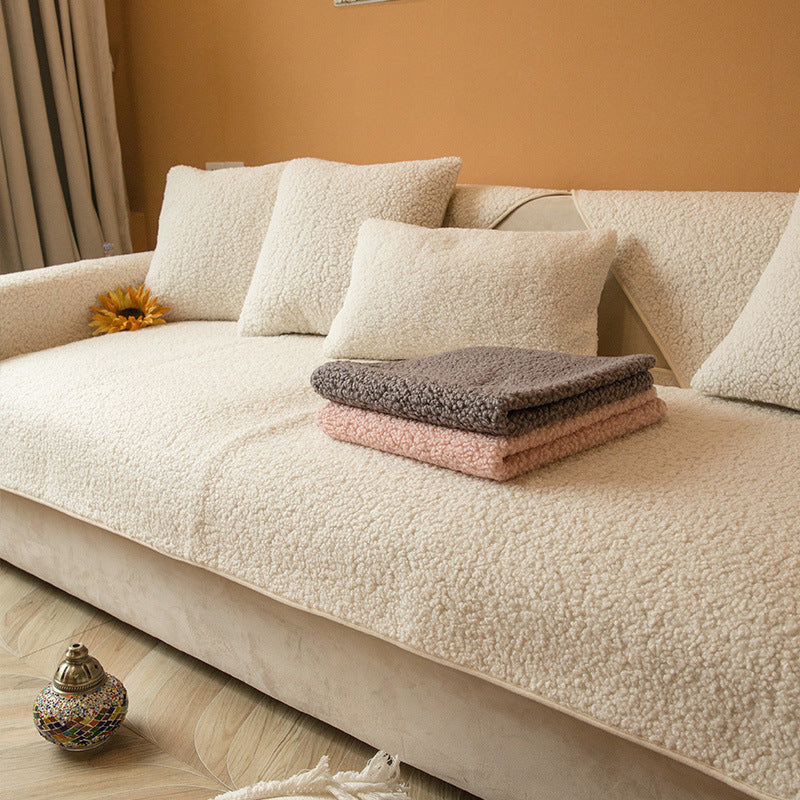 All-season Thickened Fabric Plush Sofa Cover