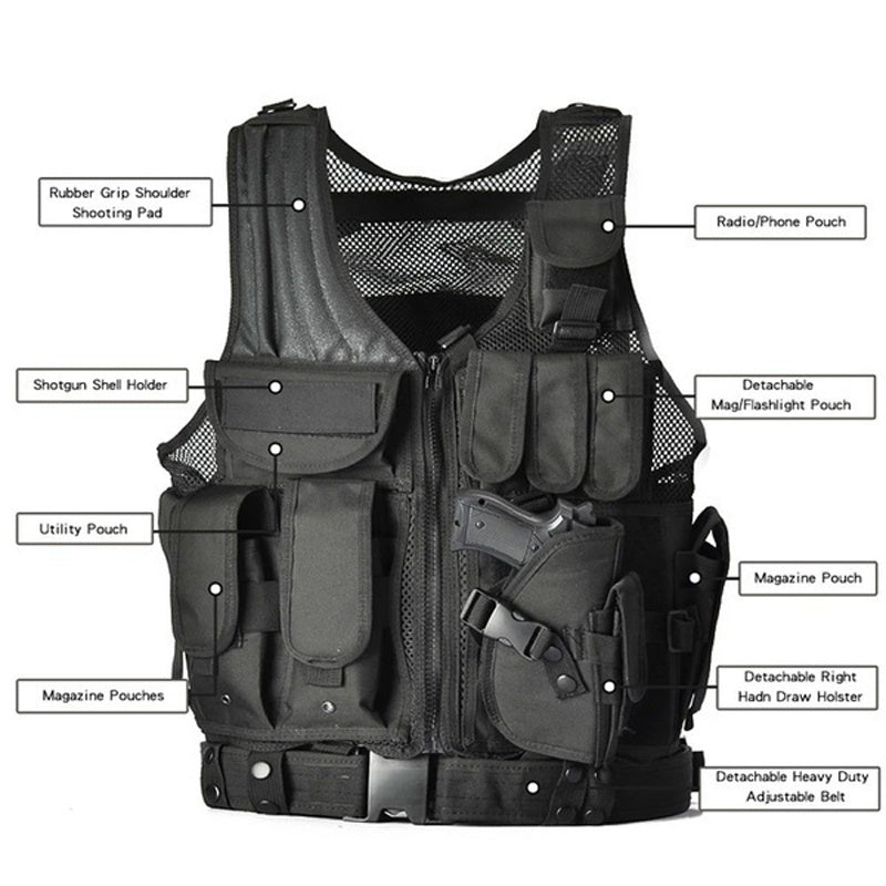 Camouflage Tactical Field Vest – Outdoor Adventure Gear