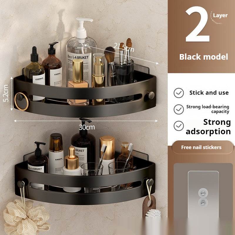 Bathroom Triangle Storage Rack Punch-free