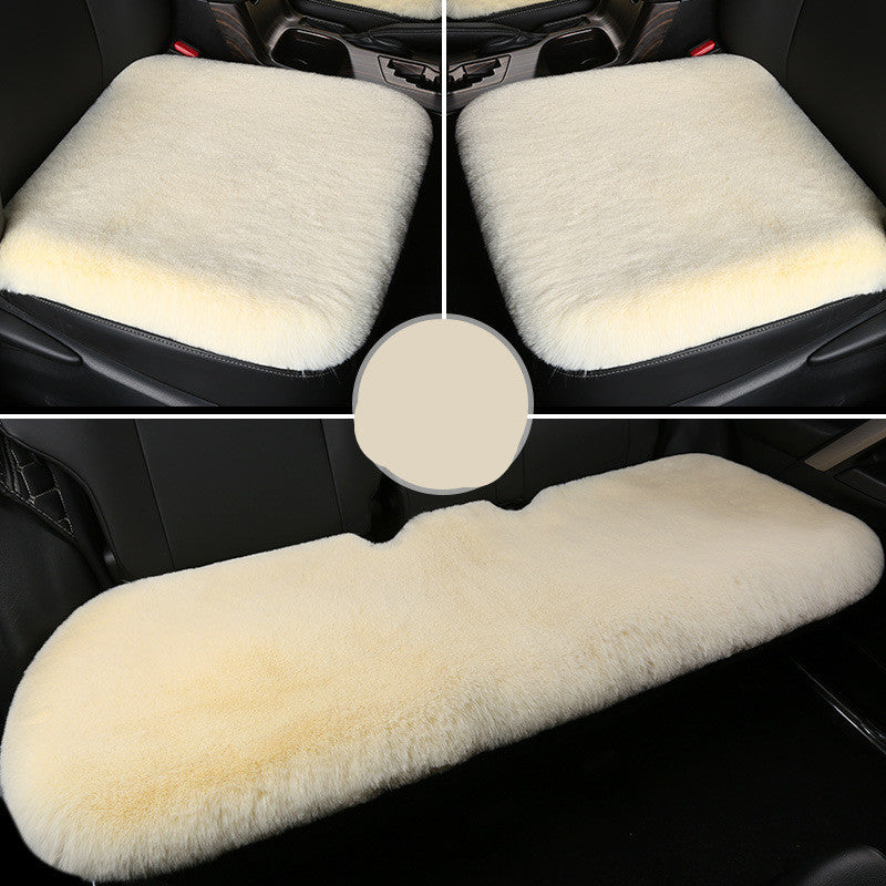 Winter Rabbit Plush Car Seat Cushion Single Piece Square