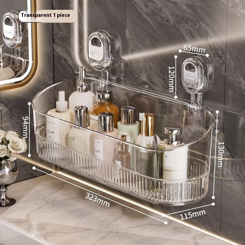 Suction Cup Storage Rack Punch-free Wall-mounted Household