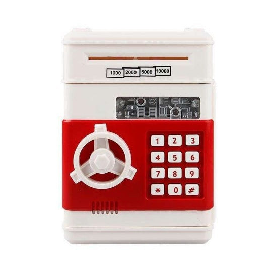 Cash Machine Savings Piggy Bank Password Lock Safe Box