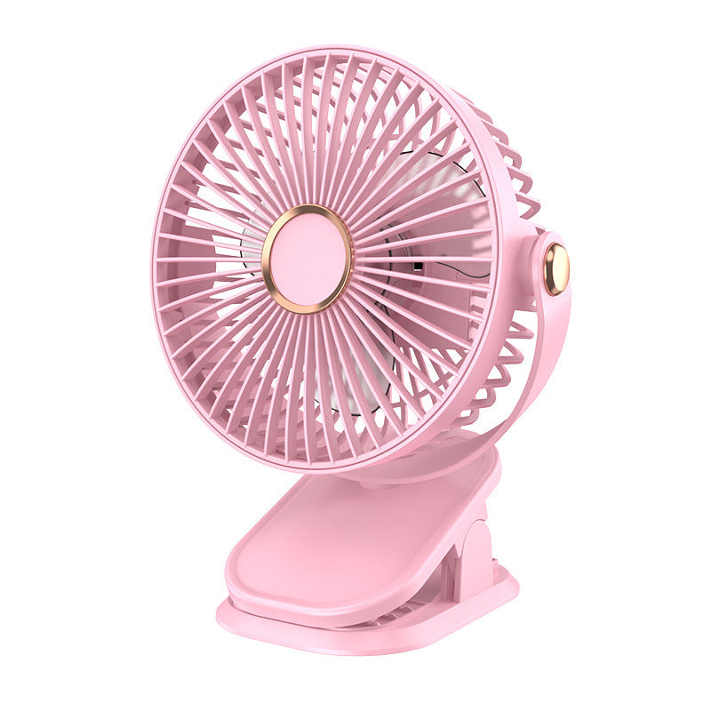USB Clip Fan Portable Desktop Fan with Lighting
