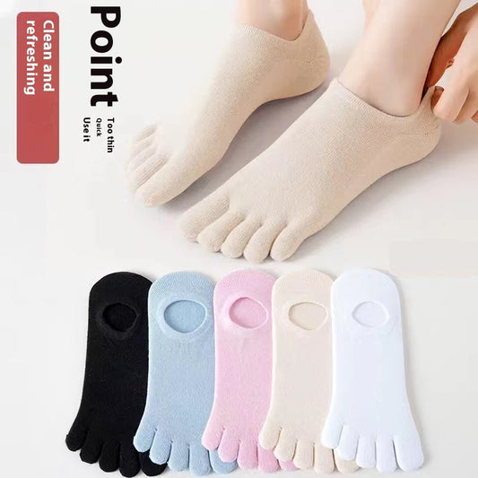 Women’s Summer Thin Deodorant Toe Socks