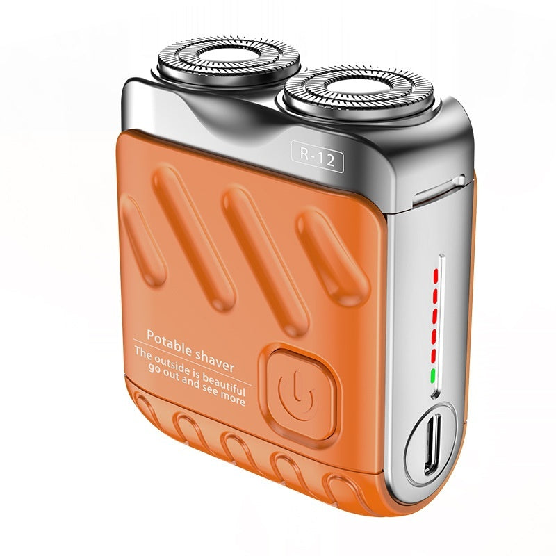 Portable Dual Ring Rotary Electric Shaver