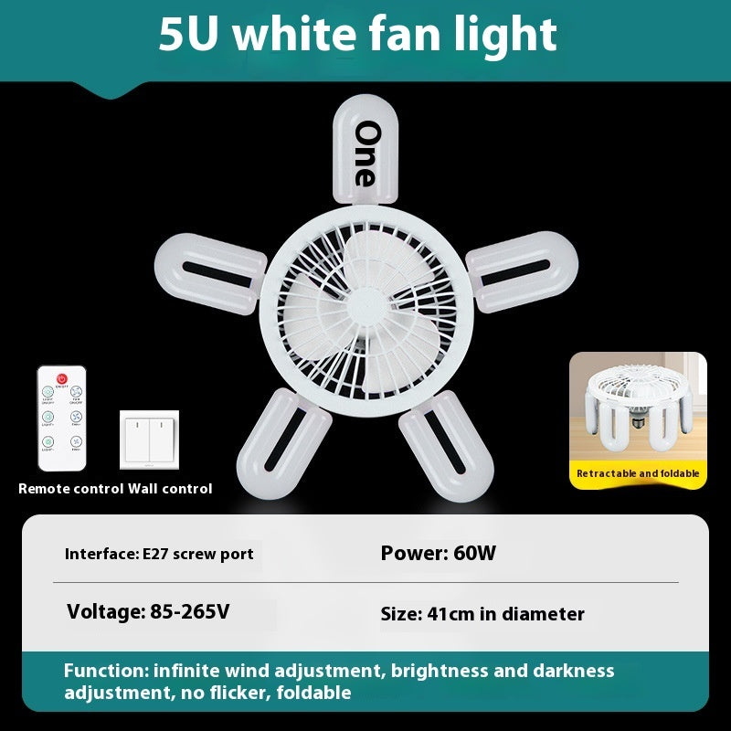 Ondaum E27 Screw Fan Lamp with Smart Remote Control