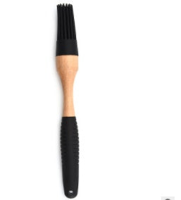 Silicone and Wooden Handle Kitchen Utensil Set