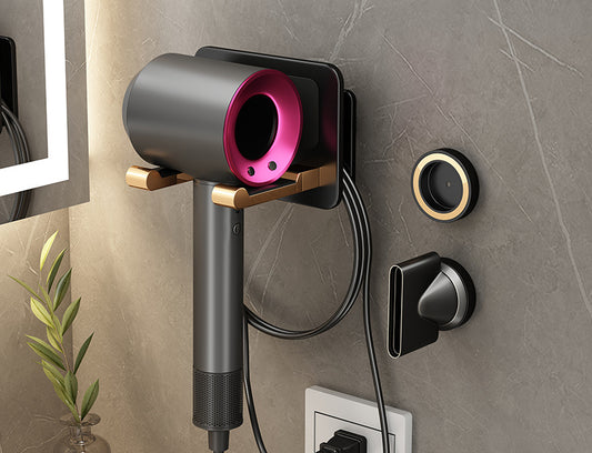 Punch-Free Hair Dryer Rack – Space Aluminum