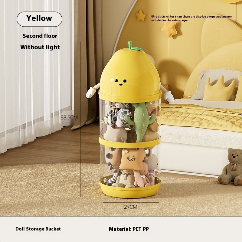 Transparent Large Children's Plush Toys Storage Container