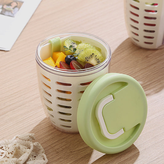 Draining Crisper Office Worker Portable Plastic Cup