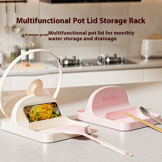 Draining Rack Kitchen Shelf Cutting Boardpot Lid Placement Device Bracket