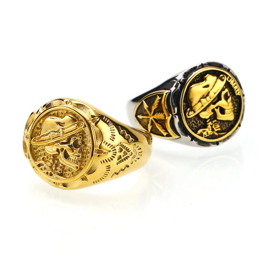 Fashion Trend Punk Skull Pattern Men