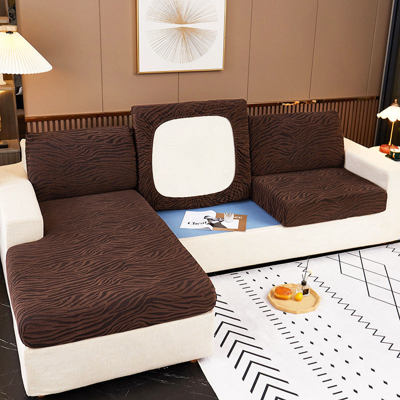 Stretch Jacquard Fleece Non-slip Sofa Cover