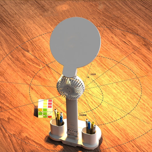 LED Clock Table Lamp USB Rechargeable Dimmable Desk Lamp