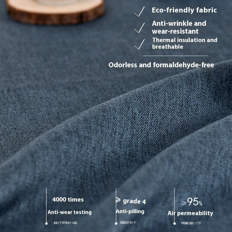 Chinese Style Round Tablecloth – Blended Fabric Dining & Tea Table Cover