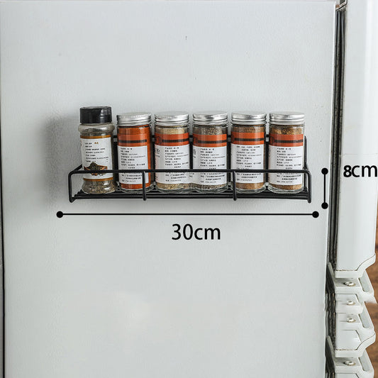 Punch-Free Magnetic Refrigerator Shelf