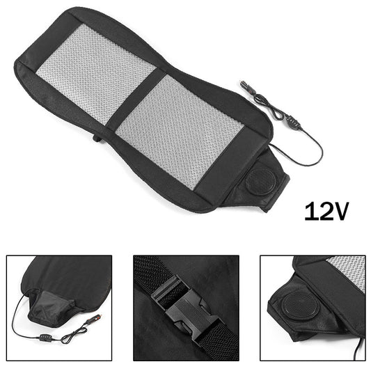 Black and Gray Car Cooling Seat Cushion