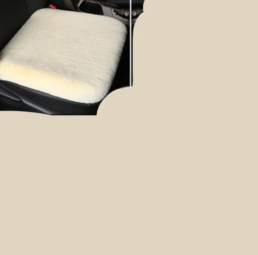 Winter Rabbit Plush Car Seat Cushion – Soft Fiber Single Piece