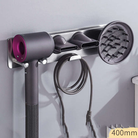 Punch-Free Hair Dryer Storage Rack