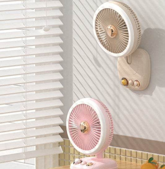 Folding Portable Desktop Fan with Rechargeable Battery