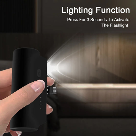 Magnetic Absorbing Capsule Power Bank – 5000mAh Emergency Charger