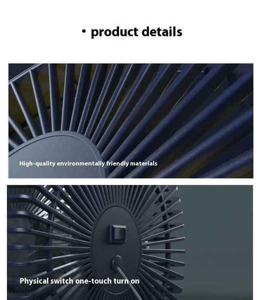 Usb Mini Fan Office Desk Surface Panel