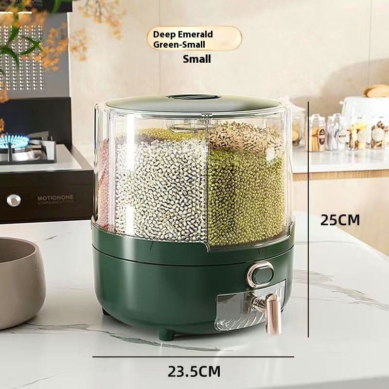 Cereals Storage Box Rotation Household Rice Bucket