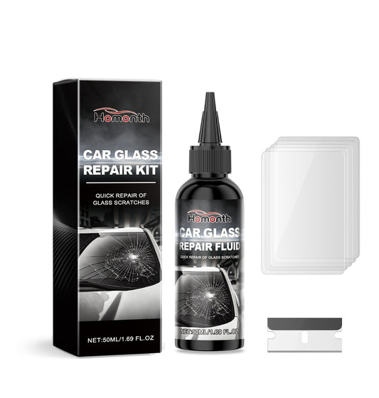 Car Glass Repair Kit with UV Curing Resin