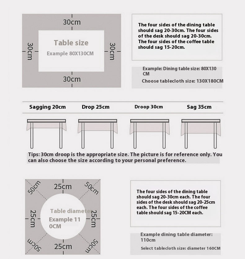 Chinese Style Round Tablecloth – Blended Fabric Dining & Tea Table Cover