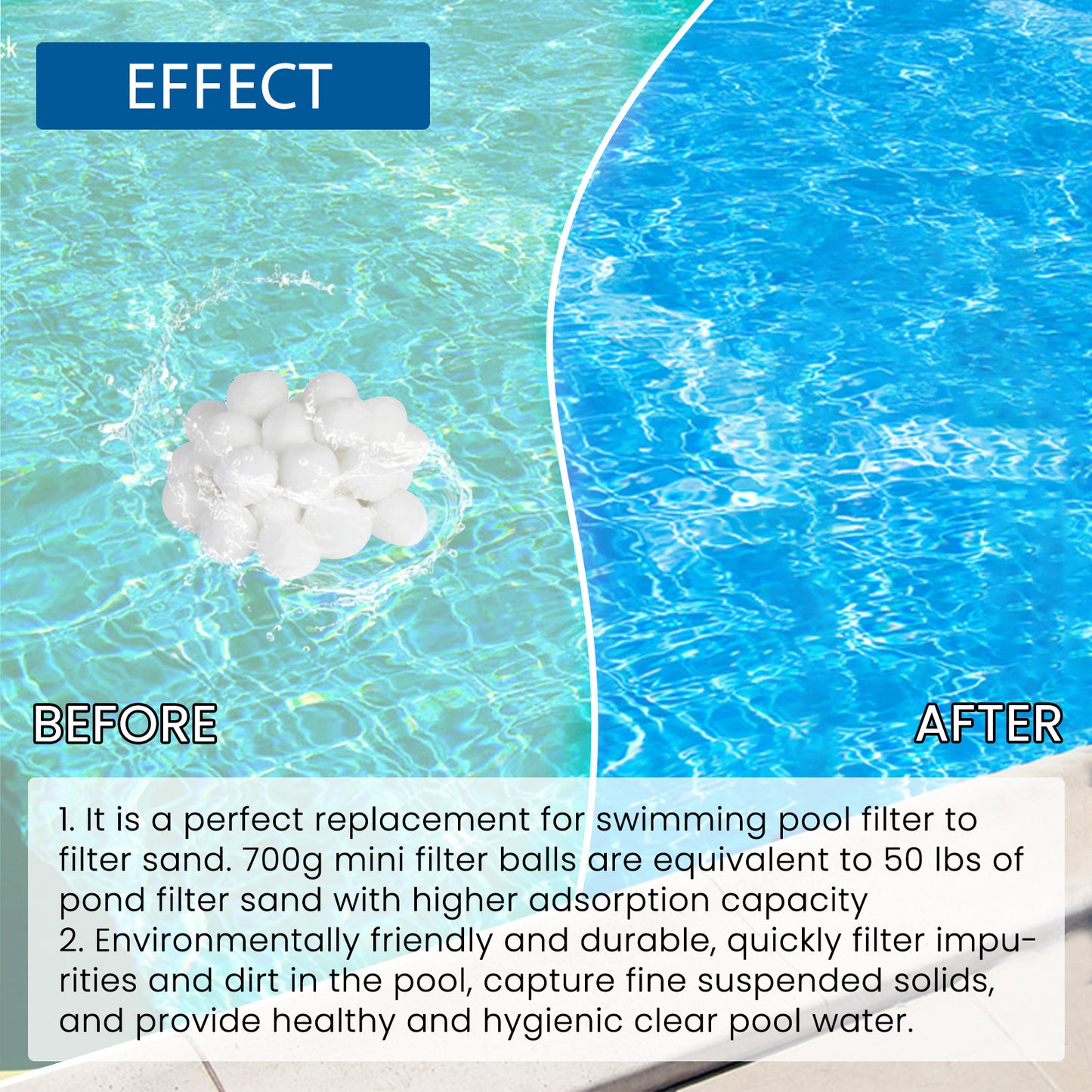 Multi-Purpose Swimming Pool Cleaning Filter Ball