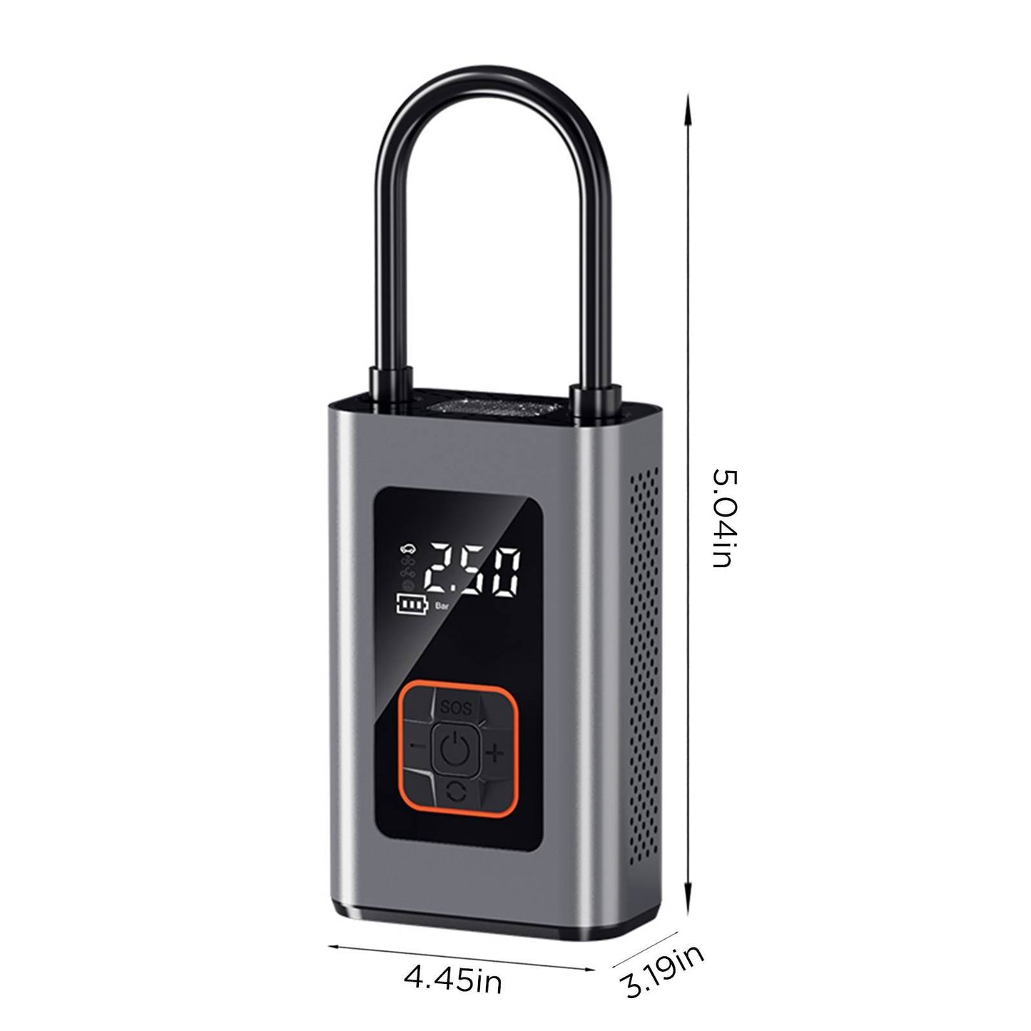 9-Function Digital Portable Tire Inflator , Air Compressor With LED Display