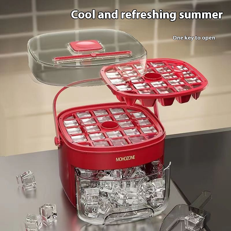 Ondaum Press-type Convenient Outdoor Portable Ice Tray