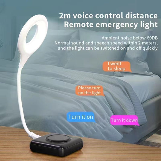 Mini Voice Control Desk Lamp Atmosphere Charging Portable Intelligent Voice Control Night Lamp