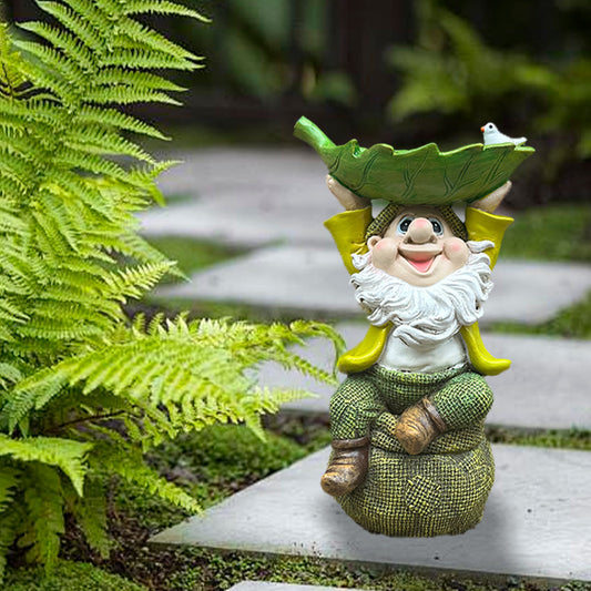 Resin Garden Gnome Flower Pot – Decorative Courtyard Ornament