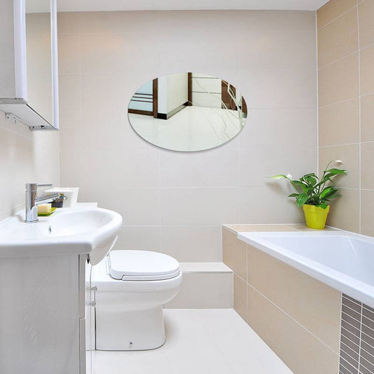 Oval Self-Adhesive Acrylic Mirror Wall Sticker