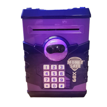 Cash Machine Savings Piggy Bank Password Lock Safe Box