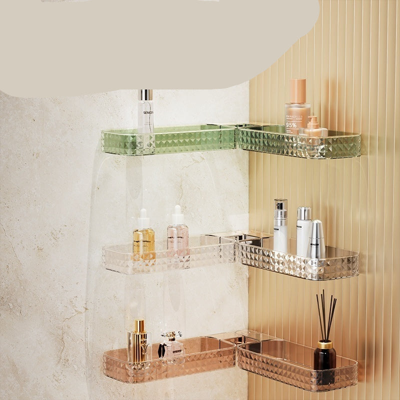 Wall-Mounted Multi-Function Rotating Storage Rack for Bathroom and Kitchen