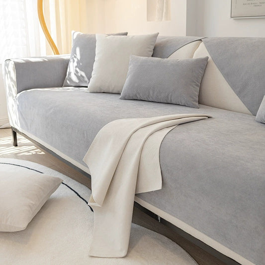 Waterproof Chenille Sofa Cover – Anti-Scratch & Non-Slip Protection