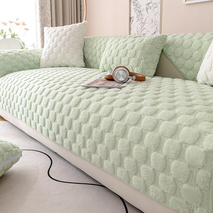 Winter Thickened Fleece Simple Modern Non-slip Sofa Cover