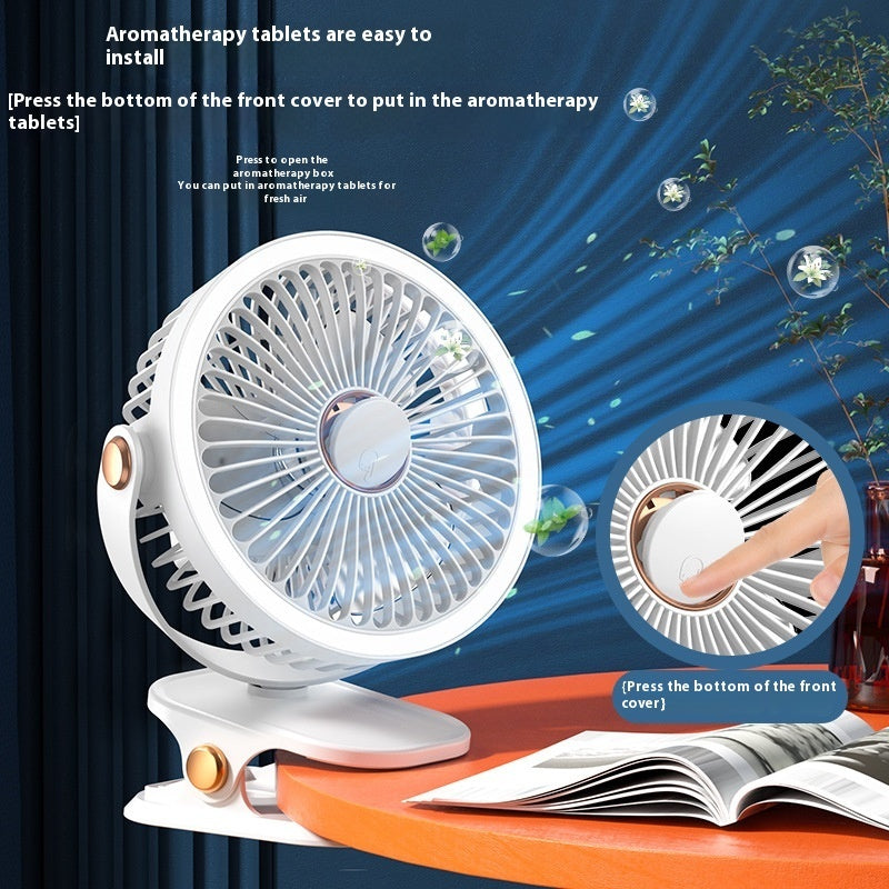 Clip Fan USB Lighting Desktop Household Fan Portable