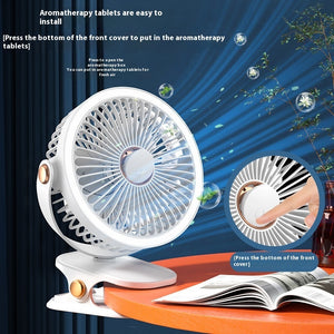 Clip Fan USB Lighting Desktop Household Fan Portable