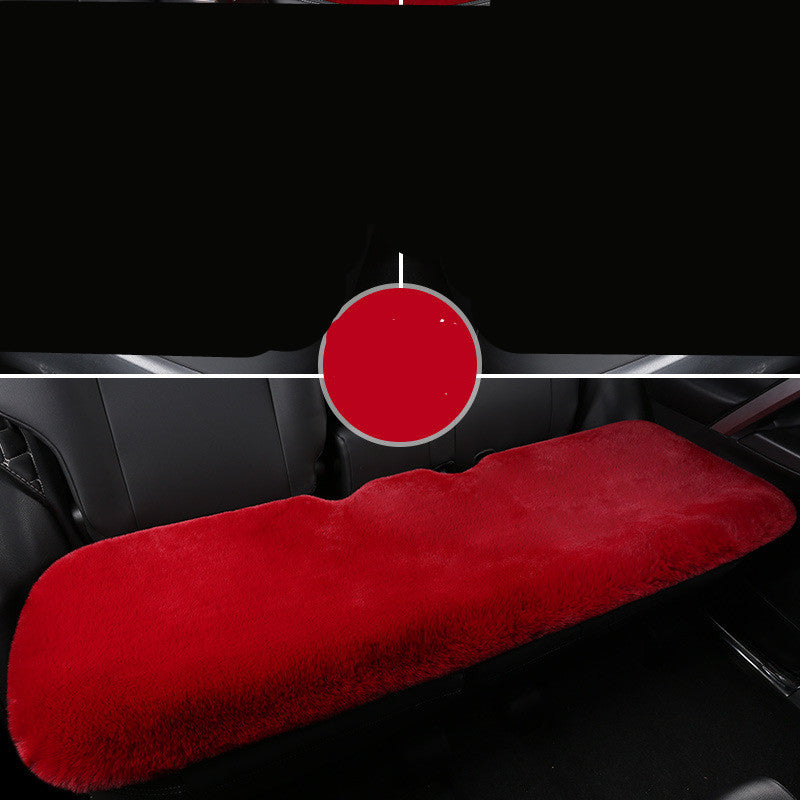 Winter Rabbit Plush Car Seat Cushion Single Piece Square