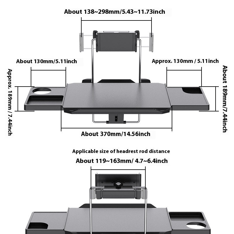 Small Table Board For Car Car Seat Back Dining Table Folding Computer Desk